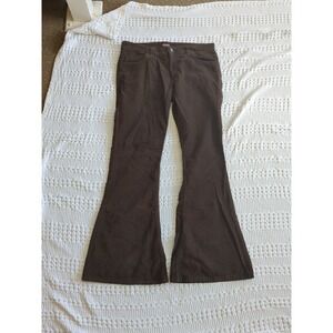 Run‎ & Fly Corduroy Bell Bottom Pants Disco 70s Party Sz 34 L Brown 34X31